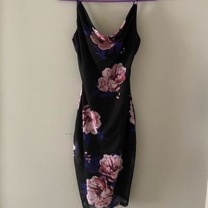 Black floral dress